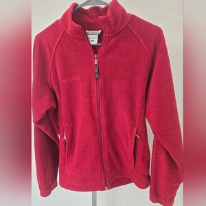 Columbia Red Fleece Jacket Womens M